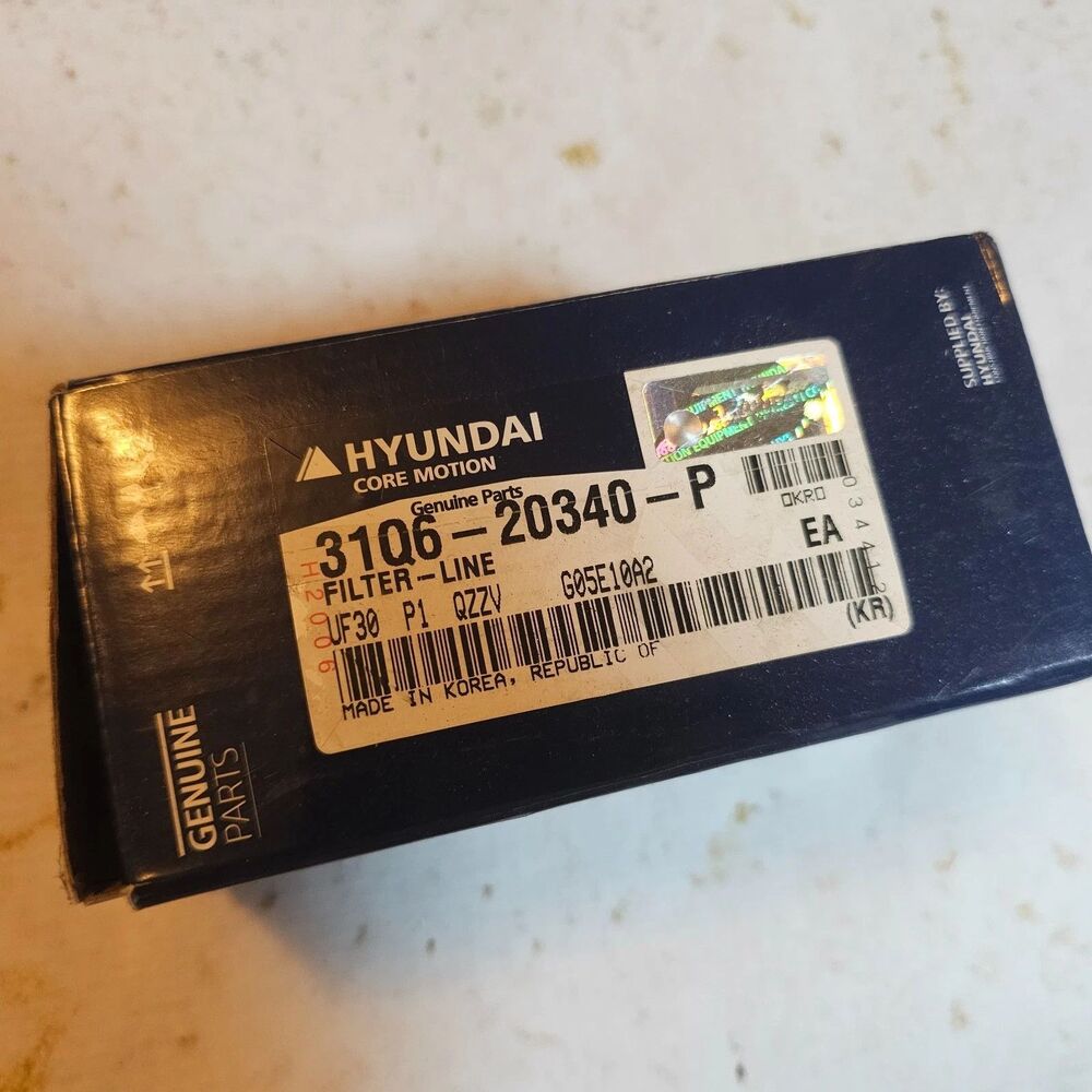 HYUNDAI Genuine Parts Filter Line – 31Q6-20340-P | New in Box